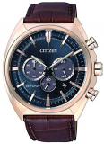 Citizen Men's Quartz Watch with Chronograph Quartz Leather CA428304L