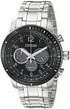 Citizen Mens Chronograph Solar Powered Watch with Stainless Steel Strap CA4358-5...