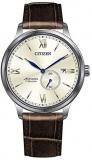 Citizen Men's Analogue Mechanical Watch with Leather Strap NJ0090-13P