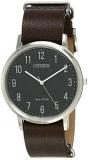 CITIZEN Mens Analogue Quartz Watch with Leather Strap BJ6501-01E