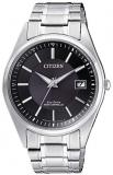 Citizen Men's Analogue Solar Powered Watch with Stainless Steel Strap AS2050-87E