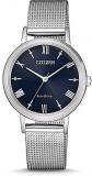 Citizen Womens Analogue Eco-Drive Watch with Stainless Steel Strap EM0571-83L