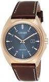 CITIZEN Mens Analogue Quartz Watch with Leather Strap AW1573-11L