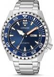Citizen Men's Analogue Automatic Watch with Stainless Steel Strap NH8389-88LE