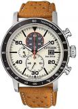Citizen Mens Chronograph Quartz Watch with Leather Strap CA0641-16X