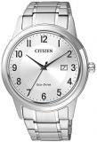 Citizen Men's Analogue Eco-Drive Watch with Stainless Steel Strap AW1231-58B