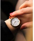CITIZEN Womens Analogue Quartz Watch with Leather Strap EM0578-17A