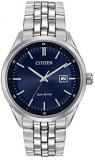 Citizen Men's Quartz Watch with Blue Dial Analogue Display and Silver Stainless ...