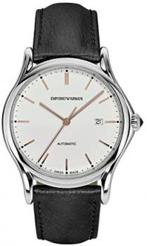 Emporio Armani Men's Analog Automatic Watch with Leather Strap ARS3023