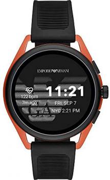 Emporio Armani Men's Smartwatch Connected Gen 5 Matteo Red Aluminum case and Black Rubber Strap ART5025