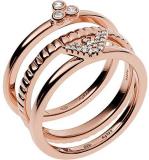 Emporio Armani Ring in Rose Gold Tone Sterling Silver for Women EG3485221510