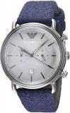 Emporio Armani Mens Chronograph Quartz Watch with Textile Strap AR11144