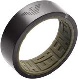 Emporio Armani EGS2679001515 Men's Ring, Stainless Steel, Silver Green, 21.0 mm, Size 66