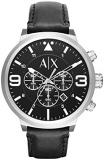 Armani Exchange Men's Chronograph Quartz Watch with Leather Strap AX1371