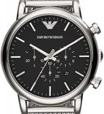 Emporio Armani Men's Chronograph Quartz Watch with Stainless Steel Mesh Strap AR1808