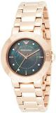Emporio Armani Analogue Quartz Watch with Rose Gold Tone Stainless Steel Strap f...
