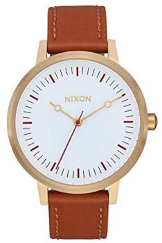 NIXON Unisex Adult Analogue Quartz Watch with Leather Strap A108-3004-00
