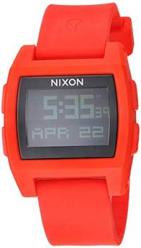 NIXON Base Tide A1104-100m Water Resistant Men's Digital Surf Watch (38 mm Watch Face, 22 mm Pu/Rubber/Silicone Band)