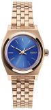 Nixon Womens The Small Time Teller Watch - Rose Gold/Cobalt