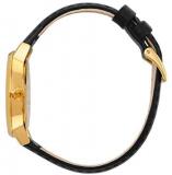 Nixon Women's 37mm Black Calfskin Band Steel Case Quartz Gold-Tone Dial Analog Watch A108-501