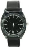 Nixon Women's A328-039 Leather Synthetic with Black Dial Watch