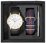 NIXON Mens Analogue Quartz Watch with Leather Strap A1231-2948-00