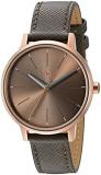 Nixon Kensington Leather Rose Gold/Taupe Casual Designer Women&rsquo;s Watch (37mm. Rose Gold &amp; Taupe Face/Taupe Leather Band)