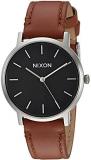 NIXON Men's Analog Japanese-Quartz Watch with Leather-Synthetic Strap A11991037