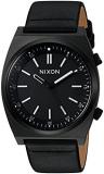 NIXON Men's Analog Japanese-Quartz Watch with Leather-Synthetic Strap A1178001