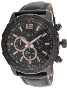 Guess Men's Quartz Watch W19006G2 with Leather Strap