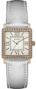 Guess Womens Analogue Quartz Watch with Leather Strap 91661467578