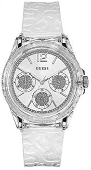 Guess Womens Multi dial Quartz Watch with Silicone Strap W0947L2