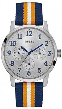 Guess Mens Multi dial Quartz Watch with Nylon Strap W0975G2