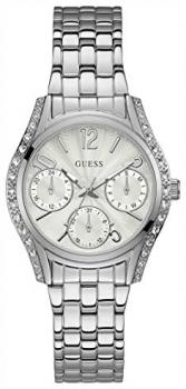 Guess Womens Multi dial Quartz Watch with Stainless Steel Strap W1020L1