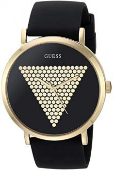 GUESS Men's Analog Quartz Watch with Silicone Strap U1161G1