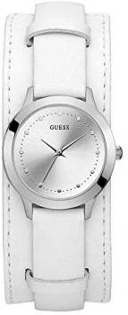 Guess Women's Analogue Quartz Watch with Leather Strap W1151L1
