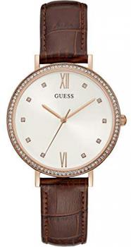 Guess Grace Womens Analogue Quartz Watch with Leather Bracelet W1153L2