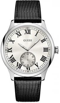 Guess Cambridge Mens Analogue Quartz Watch with Leather Bracelet W1075G1