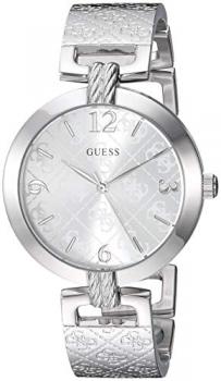 GUESS Women's Analog Japanese Quartz Watch with Stainless-Steel Strap U1228L1