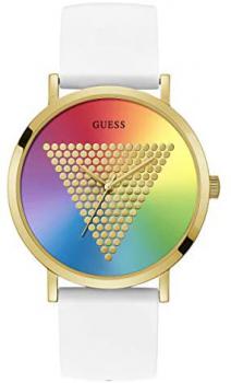 Guess Women's Analogue Quartz Watch with Silicone Strap W1161G5