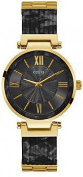 Guess Women's Analogue Quartz Watch with Silicone Strap W0638L10