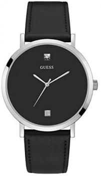 GUESS Men's Analog Watch with Leather Calfskin Strap GW0009G1