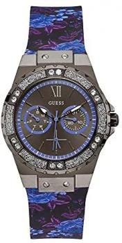 Guess Women's Analogue Quartz Watch with Silicone Strap W1053L8