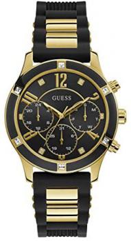Guess Watches Ladies Sport Stainless Steel Black Watch GW0039L1