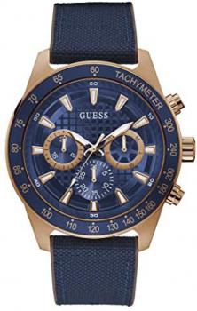 GUESS Men's Analog Quartz Watch with Silicone Strap GW0206G2
