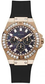GUESS Women's Analog Quartz Watch with Silicone Strap GW0118L2