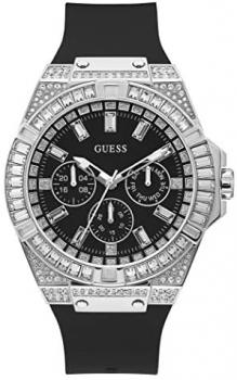 GUESS Men's Analog Quartz Watch with Silicone Strap GW0208G1