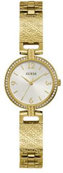 GUESS Women's Analog Quartz Watch with Stainless Steel Strap GW0112L2