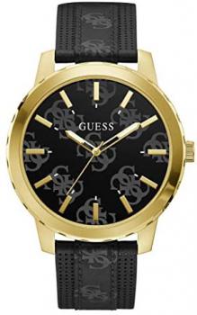 Guess Outlaw Black Logo Dial Gold Watch GW0201G1