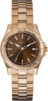 Guess Women's W0557L1 Quartz Watch with Silver Dial Analogue Display and Silver Stainless Steel Strap